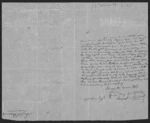 1 page written by Joseph Jenner Merrett to Sir Donald McLean, from Inward letters - Joseph J Merrett