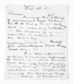 3 pages written 1 Dec 1876 by Sir Donald McLean in Napier City, from Outward drafts and fragments