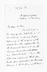 4 pages written 22 Mar 1860 by Michael Fitzgerald in Napier City to Sir Donald McLean, from Inward letters - Michael Fitzgerald