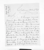 2 pages written 11 Aug 1875 by George Edward Read in Gisborne, from Inward letters -  G E Read