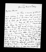 4 pages written 13 Mar 1869 by Archibald John McLean in Glenorchy to Sir Donald McLean, from Inward family correspondence - Archibald John McLean (brother)