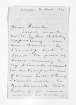 2 pages written 10 Aug 1866 by Sir Donald McLean, from Outward drafts and fragments