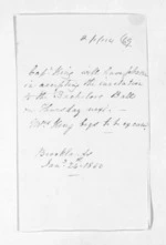 2 pages written 24 Jan 1850 by Henry King in New Plymouth to Sir Donald McLean in New Plymouth, from Inward letters -  Henry King