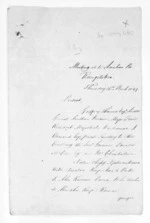 28 pages written 15 Mar 1849 by Sir Donald McLean in Rangitikei District to Wellington, from Native Land Purchase Commissioner - Papers