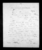 1 page to Sir Donald McLean in Napier City, from Native Minister - Inward telegrams
