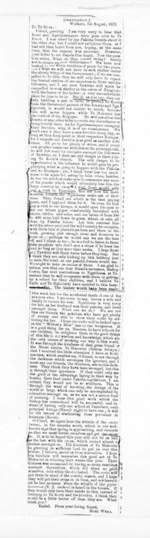 1 page, from Native Minister and Minister of Colonial Defence - General newspaper cuttings