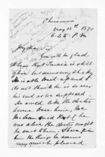 2 pages written 13 May 1870 by Robert Smelt Bush in Ohinemuri to Edward Walter Puckey, from Inward letters - Robert S Bush