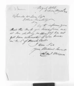 2 pages written 24 Apr 1858 by Daniel Marquis Munn in Napier City to Sir Donald McLean in Auckland City, from Inward letters - Daniel Munn