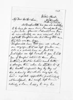 3 pages written 17 Feb 1870 by Algernon Gray Tollemache in Wellington to Sir Donald McLean in Auckland Region, from Inward letters - A G Tollemache