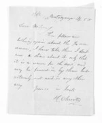 2 pages written 5 Apr 1858 by Henry Churton to Sir Donald McLean, from Inward letters - Surnames, Cha - Cla