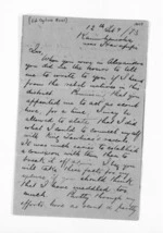3 pages written 12 Feb 1873 by Edward Ogilvie Ross to Sir Donald McLean, from Inward letters - Surnames, Roo - Ros