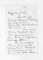 2 pages written 12 Oct 1868 by John Gibson Kinross to Sir Donald McLean, from Inward letters -  John G Kinross