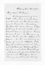 5 pages written 5 Dec 1851 by Joseph Thomas in Wellington City to Sir Donald McLean, from Inward letters - Surnames, Thomas