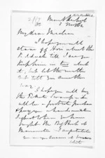 2 pages written 3 Nov 1864 by Henry Robert Russell to Sir Donald McLean, from Inward letters - H R Russell