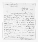 2 pages written 19 Oct 1867 by Sir Donald McLean in Napier City to Thomas Craig in Auckland Region, from Outward drafts and fragments