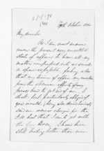 2 pages written 19 Oct 1860 by William Nicholas Searancke to Sir Donald McLean in Ahuriri, from Inward letters - W N Searancke