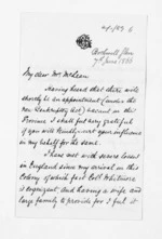 3 pages written 7 Jun 1866 by Edward Lister Green to Sir Donald McLean, from Inward letters - Edward L Green