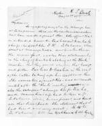 4 pages written 22 May 1875 by Robert Smelt Bush in Raglan to Sir Donald McLean, from Inward letters - Robert S Bush