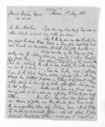 4 pages written 1 May 1863 by Edward Spencer Curling in Ahuriri to Sir Donald McLean in Napier City, from Inward letters - E S Curling