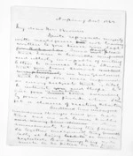 4 pages written 9 Dec 1862 by Sir Donald McLean in Napier City to Lady Harriet Louisa Gore Browne, from Inward letters - Sir Thomas Gore Browne (Governor)