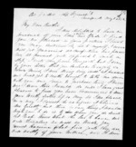 3 pages written 1 May 1852 by Archibald John McLean in Liverpool to Sir Donald McLean, from Inward family correspondence - Archibald John McLean (brother)