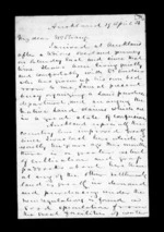 3 pages written 29 Apr 1854 by Robert Roger Strang in Auckland City to Robert Roger Strang, from Family correspondence - Robert Strang (father-in-law)