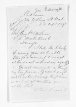 2 pages written 23 Apr 1872 by Joseph Pickersgill in Melbourne to Sir Donald McLean in Christchurch City, from Inward letters - Surnames, Pet - Pic
