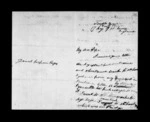 2 pages written 17 May 1865 by Sir Robert Donald Douglas Maclean to Sir Donald McLean, from Inward family correspondence - Douglas Maclean (son)