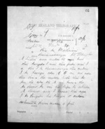 3 pages to Sir Donald McLean in Wellington, from Native Minister - Inward telegrams