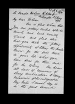 3 pages written 25 Jan 1876 by Robert Hart in Wellington City to Sir Donald McLean, from Inward family correspondence - Robert Hart (brother-in-law)