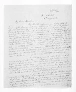 4 pages written 8 Aug 1860 by Henry Robert Russell to Sir Donald McLean, from Inward letters - H R Russell