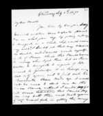 4 pages written 6 Jul 1871 by Archibald John McLean in Glenorchy to Sir Donald McLean, from Inward family correspondence - Archibald John McLean (brother)