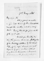 3 pages written 7 May 1866 by William Esdaile Thomas to Sir Donald McLean, from Inward letters - Surnames, Thomas