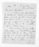 8 pages written 7 Jun 1852 by George Sisson Cooper in Taranaki Region to Sir Donald McLean, from Inward letters - George Sisson Cooper