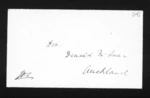5 pages written 19 Apr 1870 by John Davies Ormond in Napier City to Sir Donald McLean in Auckland City, from Inward letters - J D Ormond
