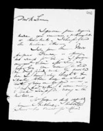 2 pages written 5 May 1851 by Robert Roger Strang to Sir Donald McLean, from Family correspondence - Robert Strang (father-in-law)