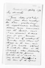 2 pages written 19 Jul 1872 by William Douglas Carruthers in Christchurch City to Sir Donald McLean in Wellington, from Inward letters -  W D Carruthers