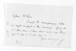 2 pages written by Sir Thomas Robert Gore Browne to Sir Donald McLean, from Inward letters - Sir Thomas Gore Browne (Governor)