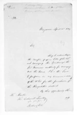 2 pages written 30 Apr 1849 by Sir Donald McLean in Wanganui, from Native Land Purchase Commissioner - Papers