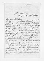 3 pages written 19 Aug 1869 by Dr Daniel Pollen in Auckland Region to Sir Donald McLean, from Inward letters - Daniel Pollen