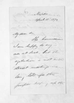 12 pages written 15 Apr 1873 by Samuel Locke in Napier City, from Inward letters - Samuel Locke