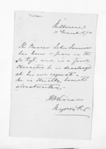 1 page written 11 Mar 1870 by an unknown author in Melbourne, from Inward letters - Surnames, Und - Viv