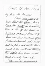 8 pages written 21 Dec 1874 by Rev Peter Barclay to Sir Donald McLean, from Inward letters - P Barclay