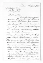 3 pages written 15 Sep 1868 by Alexander Kennedy in Napier City to Sir Donald McLean in Wellington City, from Inward letters -  Alexander Kennedy