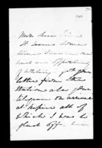 7 pages written 3 Jul 1871 by Annabella McLean to Sir Donald McLean, from Inward family correspondence - Annabella McLean (sister)