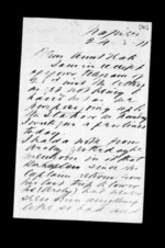 3 pages written 24 Mar 1877 by Sir Robert Donald Douglas Maclean in Napier City to Annabella McLean, from Inward family correspondence - Douglas Maclean (son)