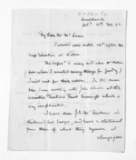 4 pages written 17 Feb 1872 by Charles Heaphy in Auckland City to Sir Donald McLean, from Inward letters -  Charles Heaphy