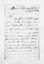 3 pages written 4 Feb 1853 by R Russ in Rangitikei District to Sir Donald McLean, from Inward letters - Surnames, Rou - Rus
