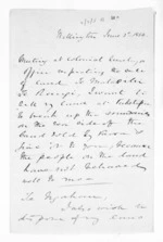 3 pages written 3 Jun 1850 by an unknown author in Wellington, from Native Land Purchase Commissioner - Papers