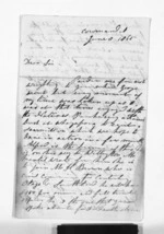 3 pages written 8 Jun 1865 by James Wathan Preece in Coromandel to Sir Donald McLean in Napier City, from Inward letters - James Preece